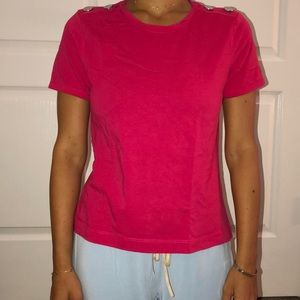 Zara T-shirt with shoulder details
